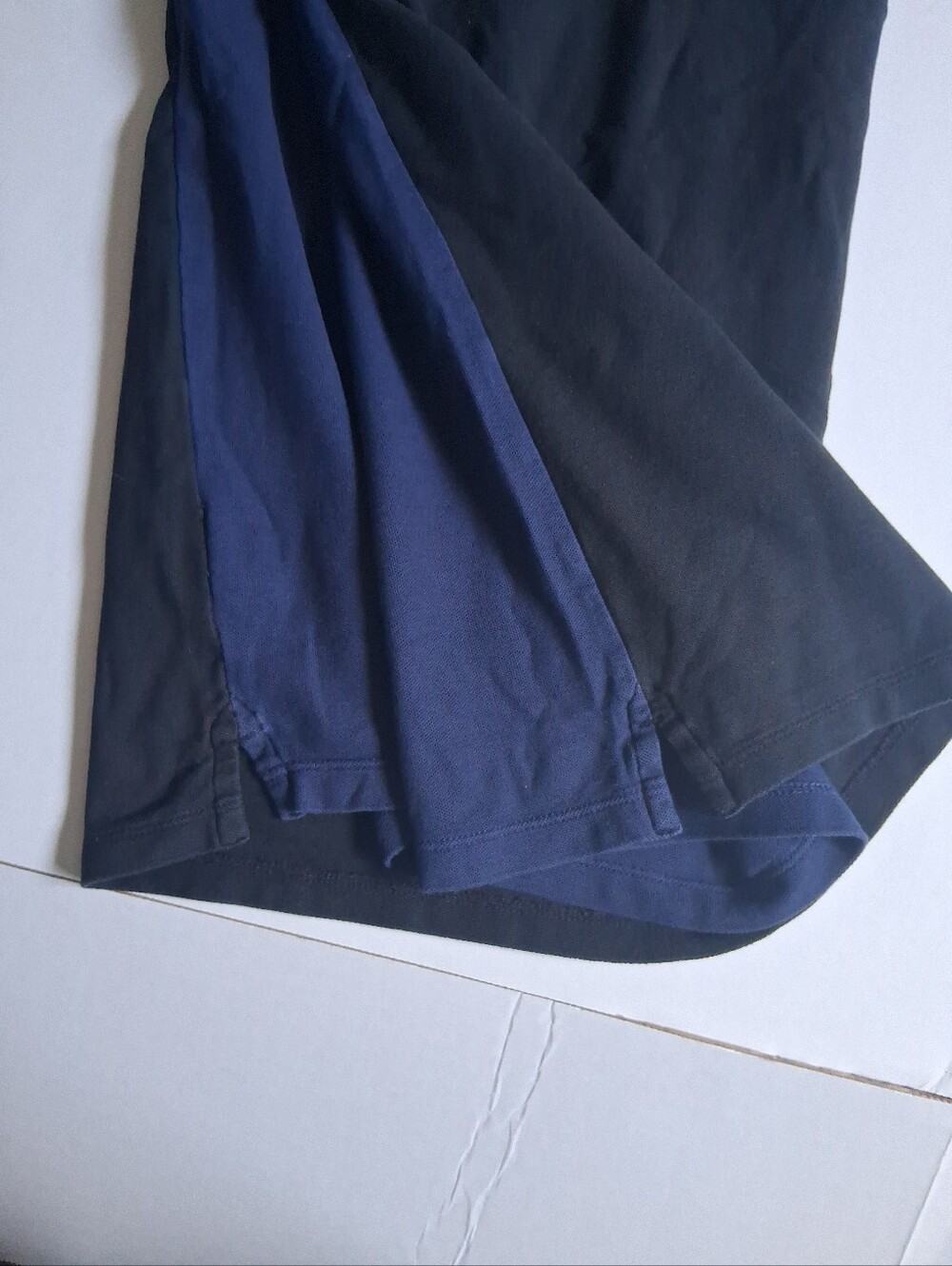 Calvin Klein Navy, Gray & Black Colorblock Polo - Picture 7 of 7